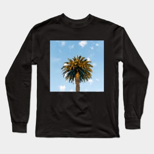 One palm tree oil painting Long Sleeve T-Shirt